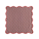 TOV Crissy Cotton Canvas Printed Napkins - Set of 4 - Rust Vintage Floral