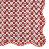 TOV Crissy Cotton Canvas Printed Napkins - Set of 4 - Rust Vintage Floral