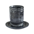 TOV Channeled Black & White Swirl Resin Kiddush Cup