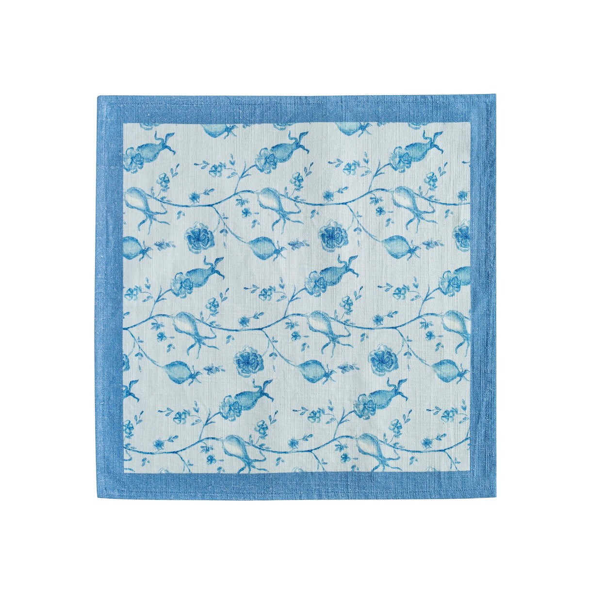 TOV Dolce Baby Blue Natural Cotton Napkin (Set of 4)