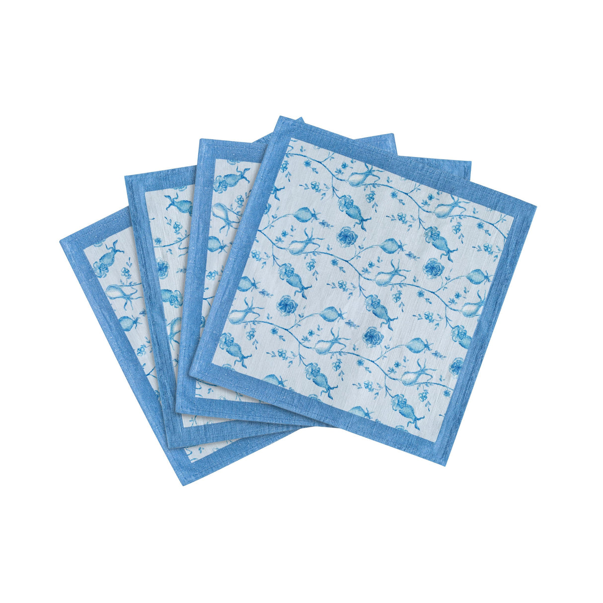 TOV Dolce Baby Blue Natural Cotton Napkin (Set of 4)