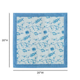 TOV Dolce Baby Blue Natural Cotton Napkin (Set of 4)