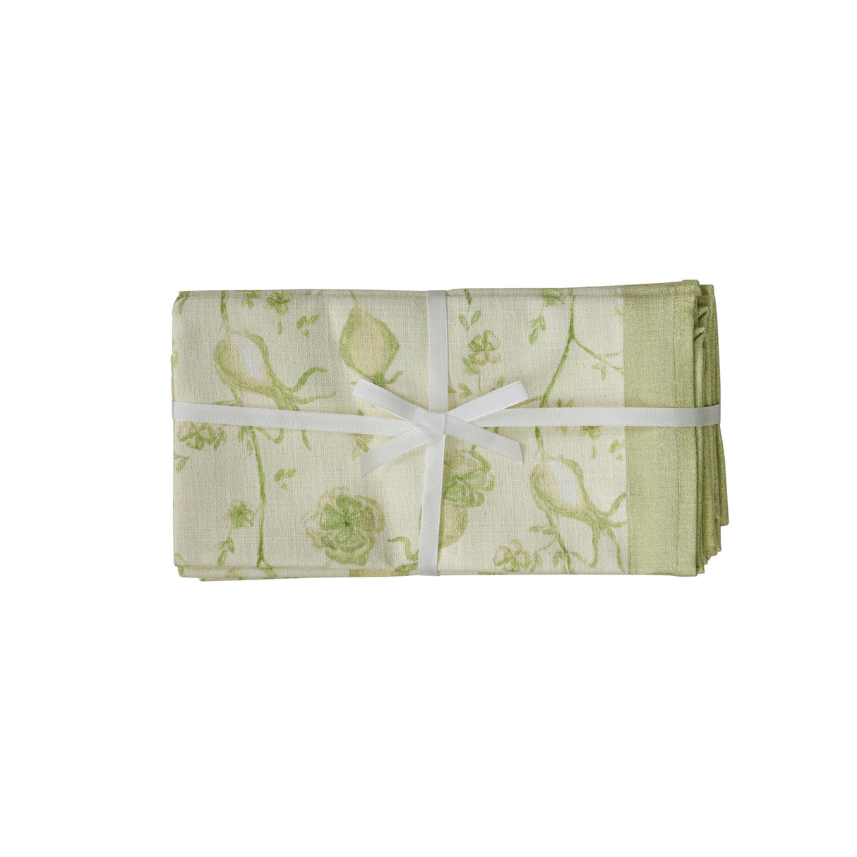 TOV Dolce Olive Green Natural Cotton Napkin (Set of 4)