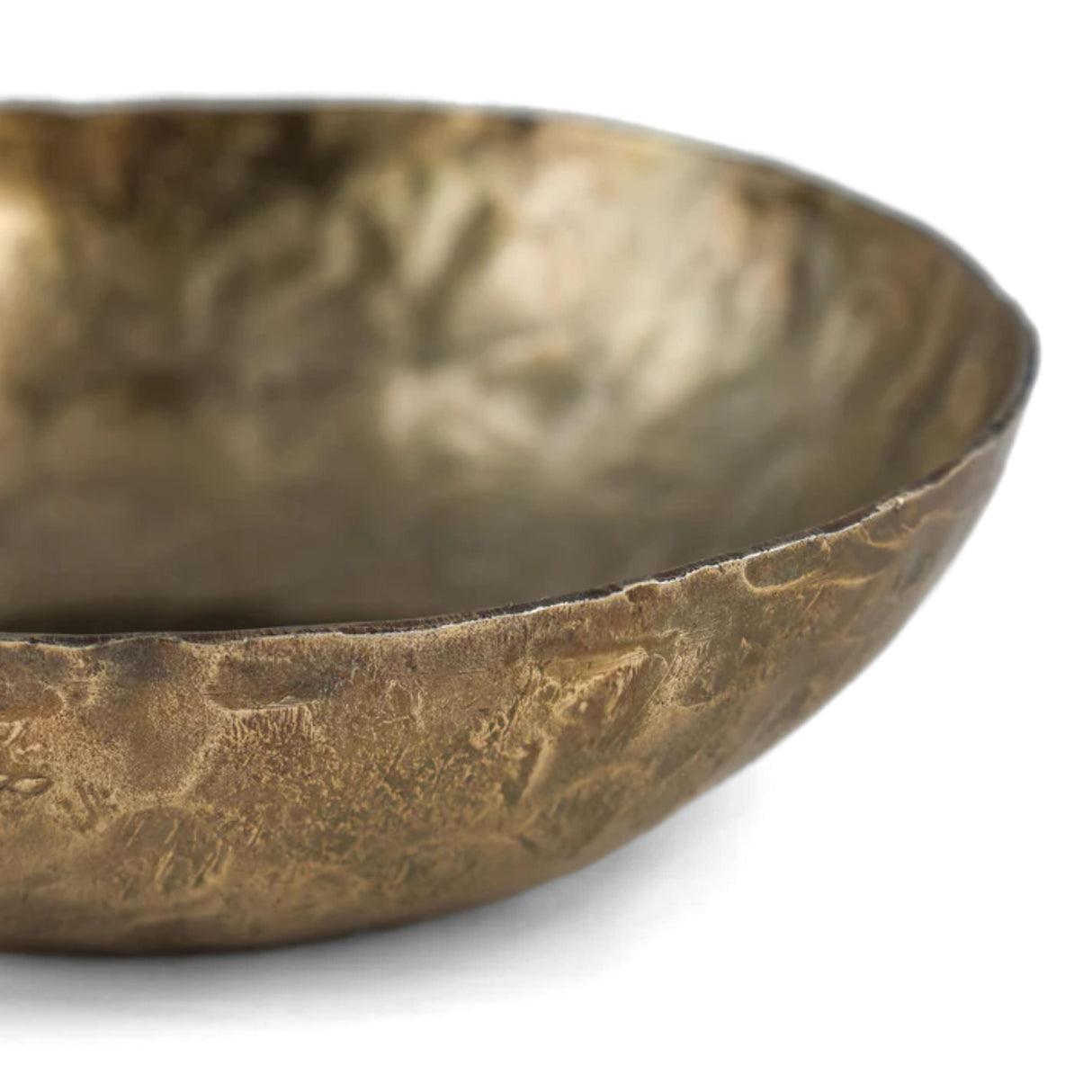 TOV Shah Hammered Iron Catchall Round Bowls - Set of 3
