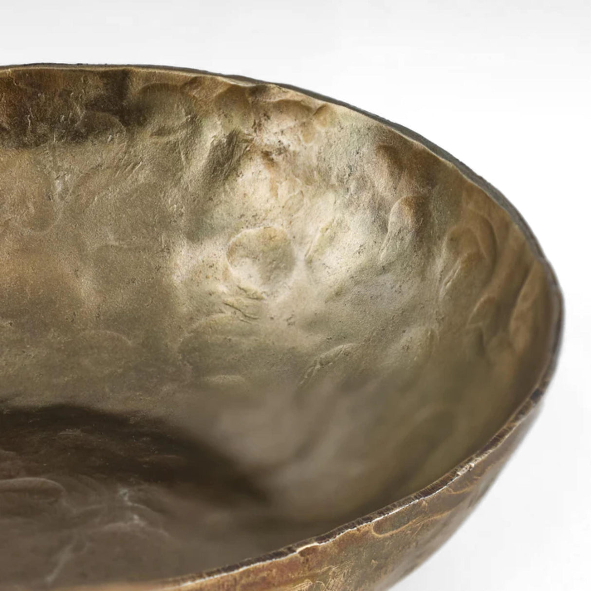 TOV Shah Hammered Iron Catchall Round Bowls - Set of 3