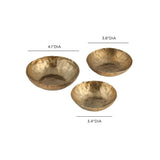 TOV Shah Hammered Iron Catchall Round Bowls - Set of 3