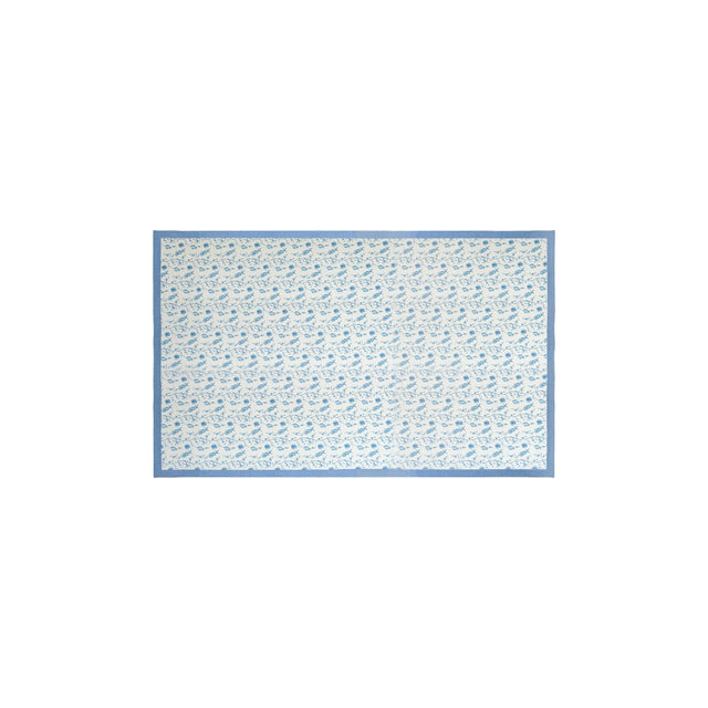 TOV Dolce Baby Blue Natural Cotton Table Cloth 70x120"