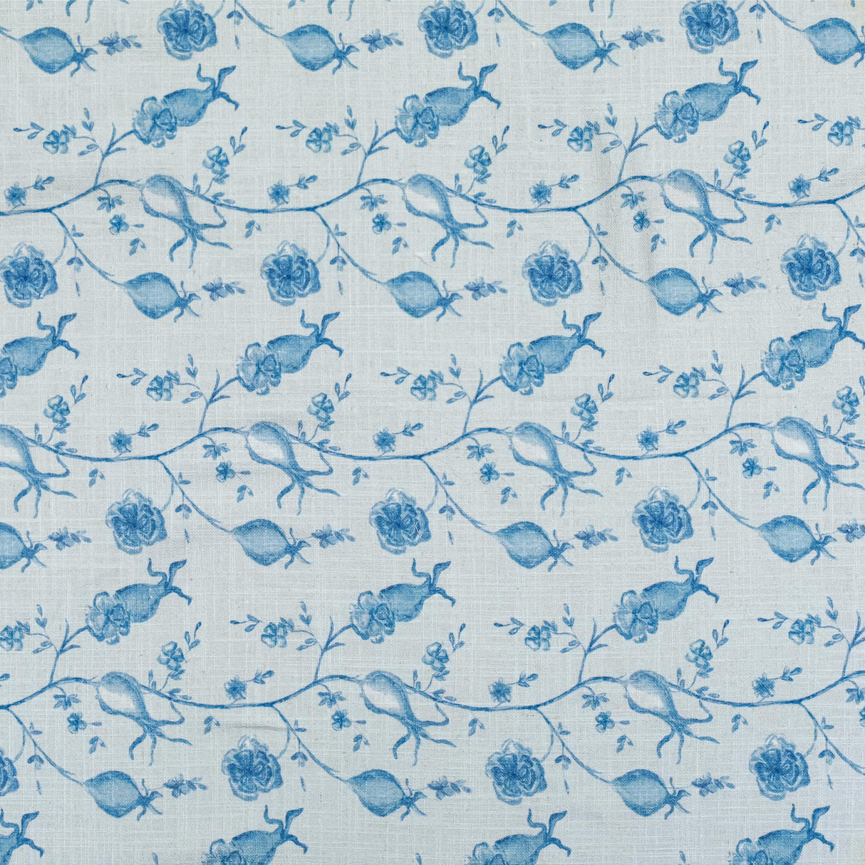 TOV Dolce Baby Blue Natural Cotton Table Cloth 70x120"