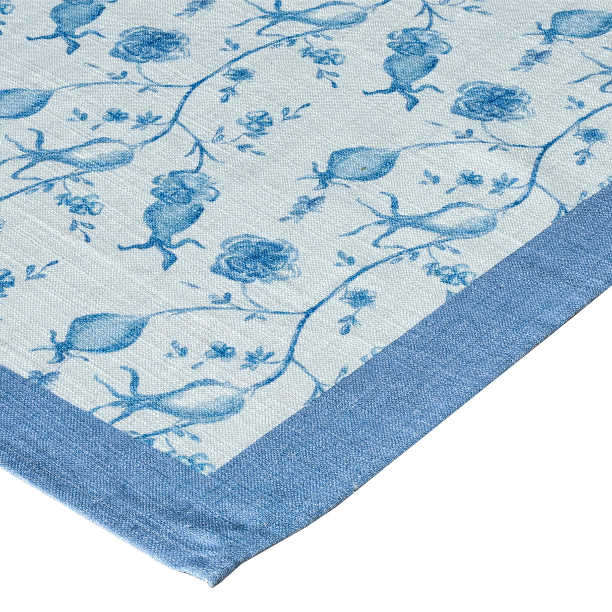 TOV Dolce Baby Blue Natural Cotton Table Cloth 70x120"