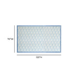TOV Dolce Baby Blue Natural Cotton Table Cloth 70x120"