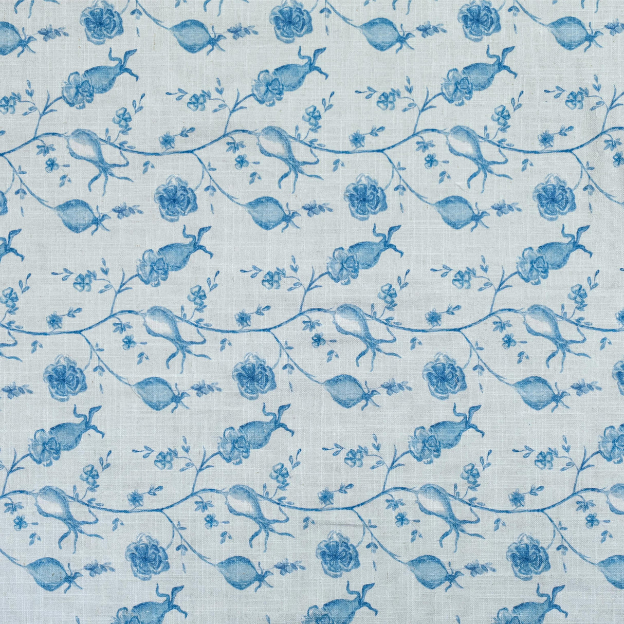 TOV Dolce Baby Blue Natural Cotton Table Cloth 70x140"