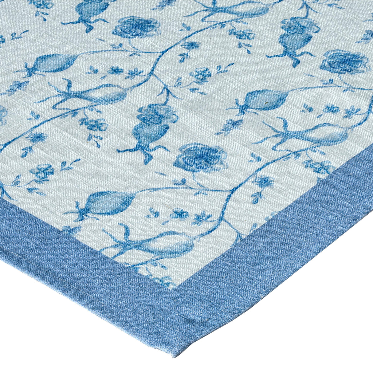 TOV Dolce Baby Blue Natural Cotton Table Cloth 70x140"
