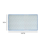 TOV Dolce Baby Blue Natural Cotton Table Cloth 70x140"