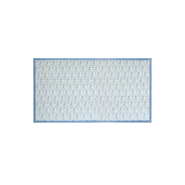 TOV Dolce Baby Blue Natural Cotton Table Cloth 70x140"