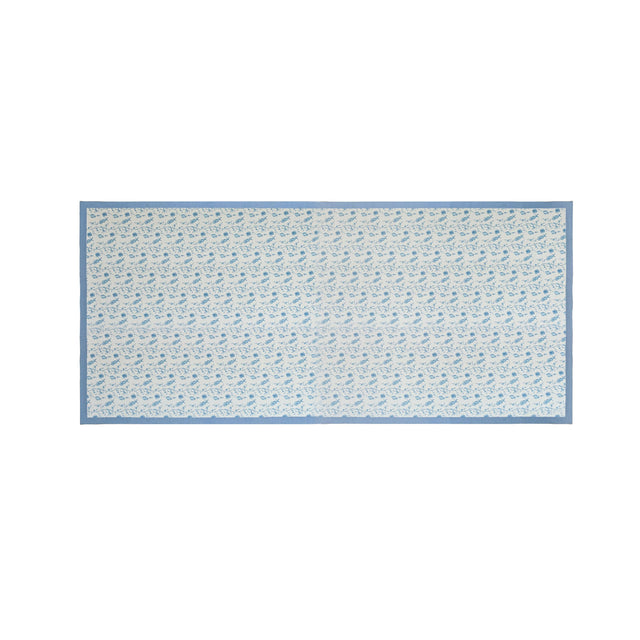 TOV Dolce Baby Blue Natural Cotton Table Cloth 70x160"