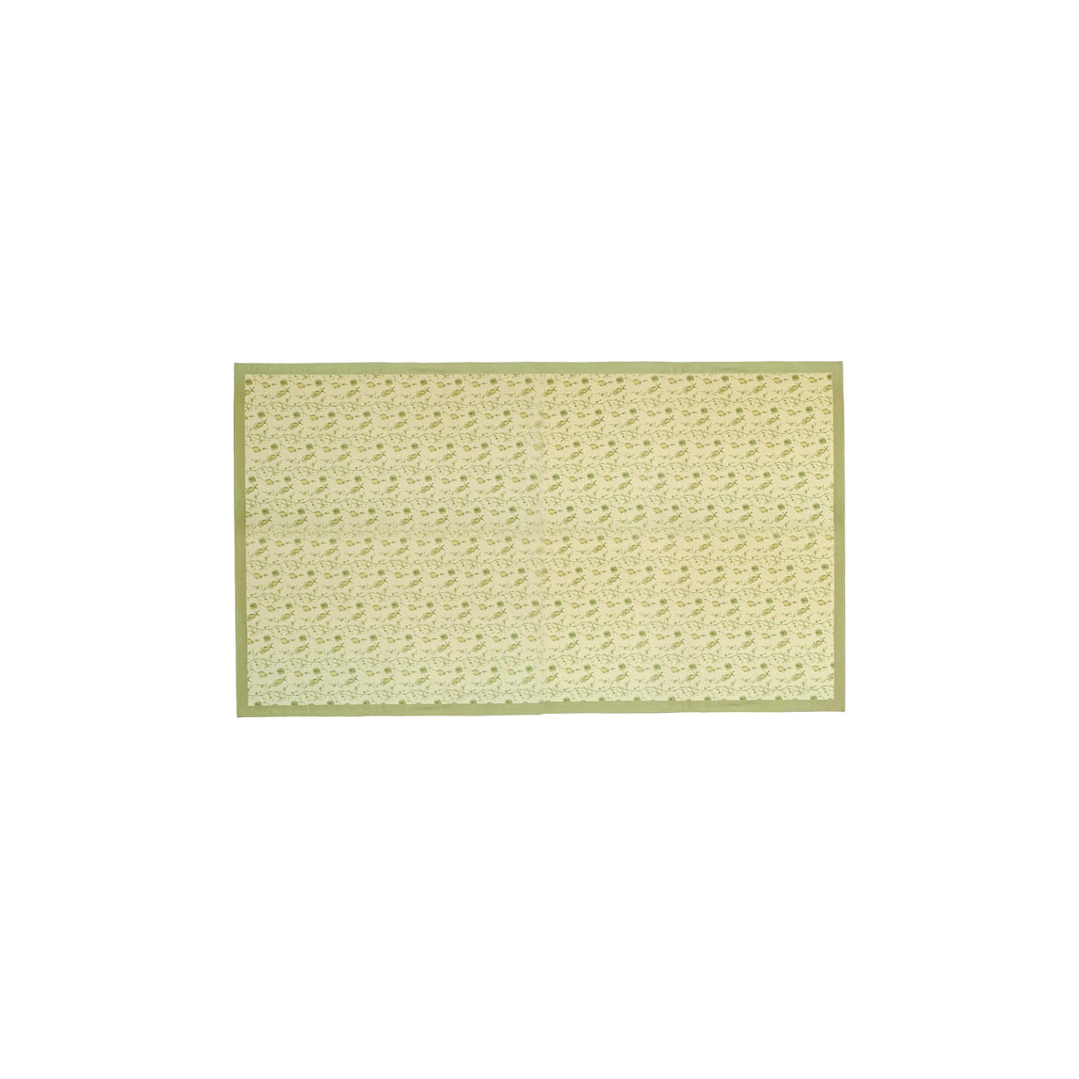 TOV Dolce Olive Green Natural Cotton Table Cloth 70x120"