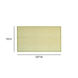 TOV Dolce Olive Green Natural Cotton Table Cloth 70x120"