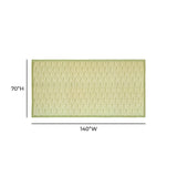 TOV Dolce Olive Green Natural Cotton Table Cloth 70x140"