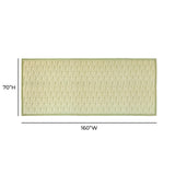 TOV Dolce Olive Green Natural Cotton Table Cloth 70x160"