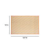 TOV Dolce Blush Pink Natural Cotton Table Cloth 70x120"
