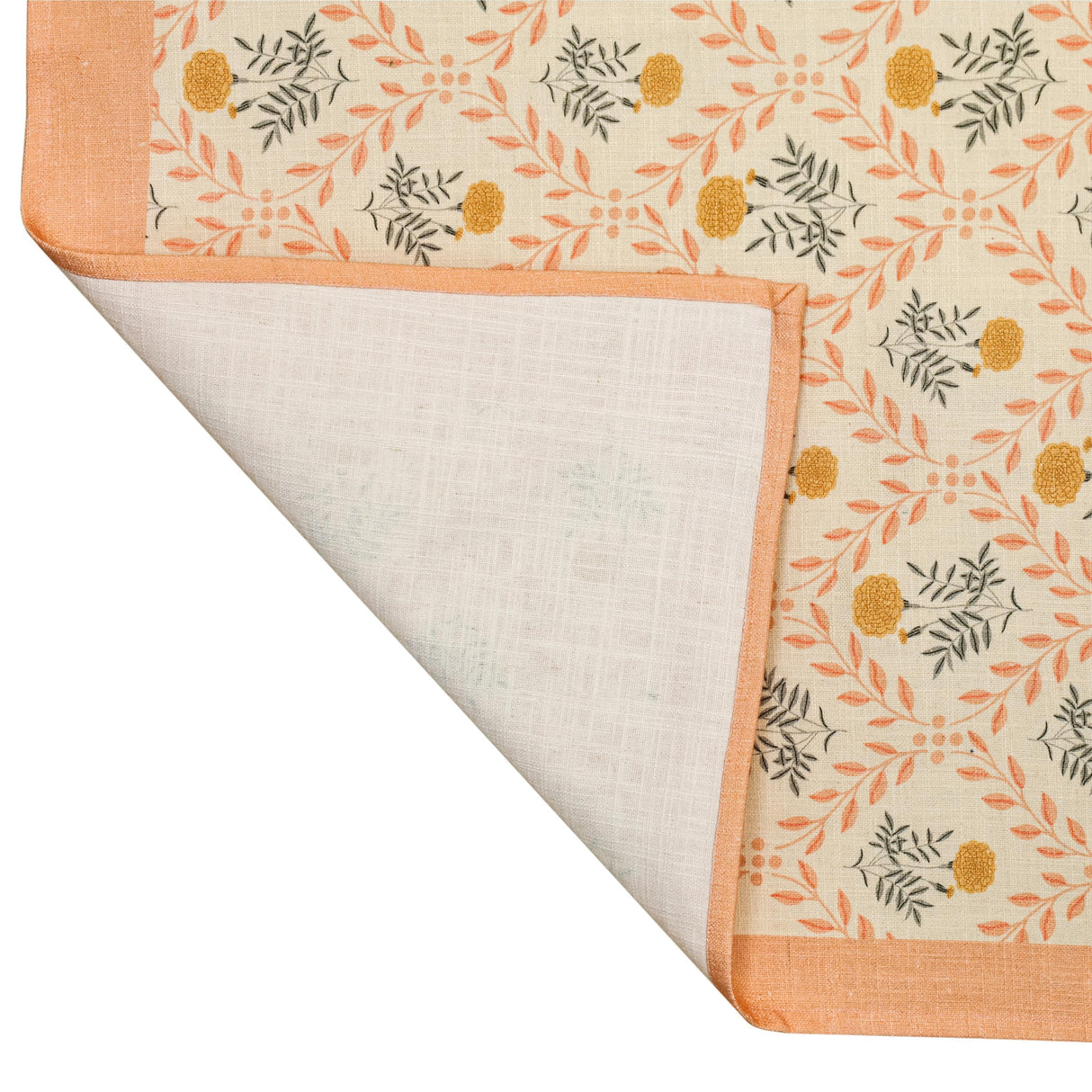 TOV Dolce Blush Pink Natural Cotton Table Cloth 70x140"