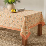 TOV Dolce Blush Pink Natural Cotton Table Cloth 70x160"