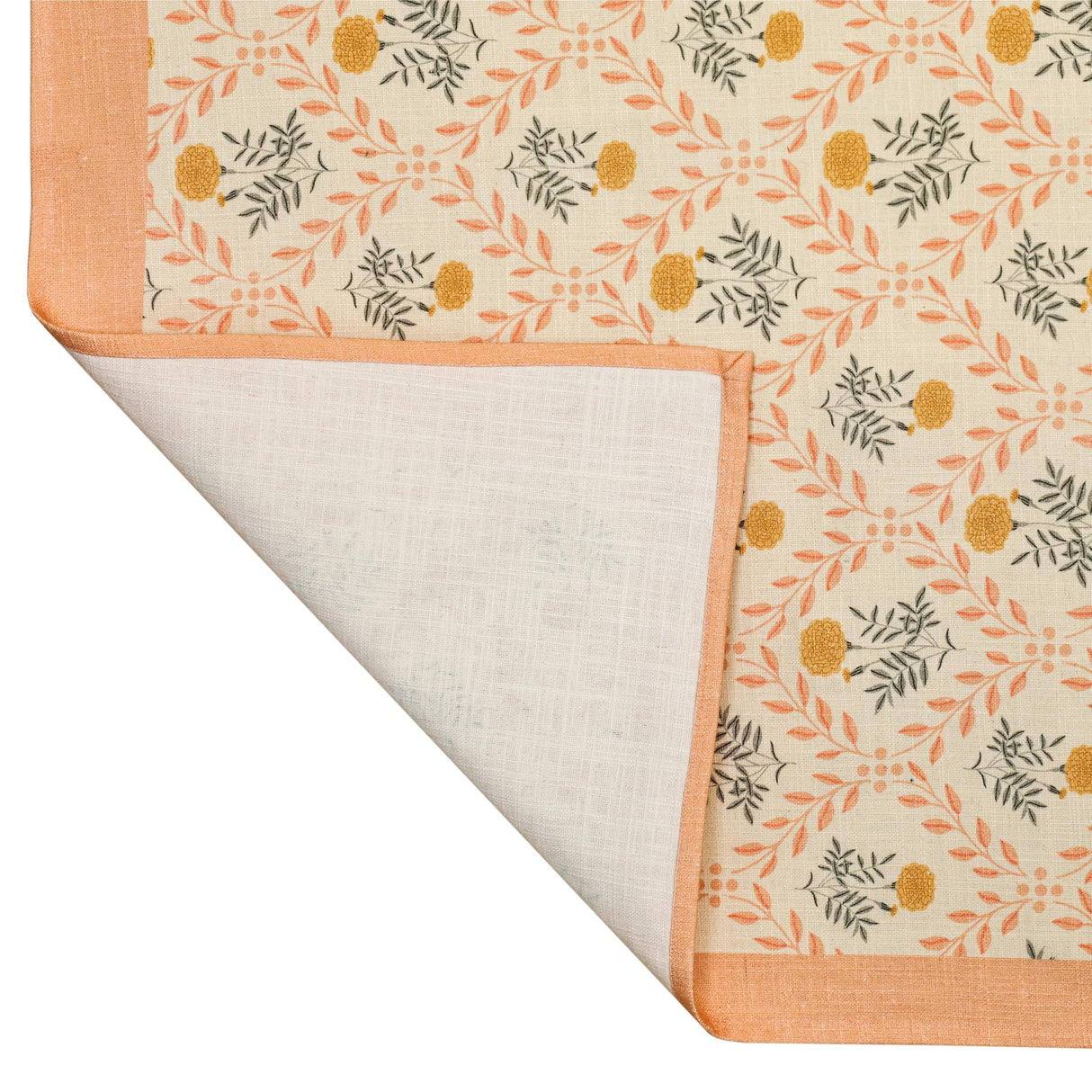 TOV Dolce Blush Pink Natural Cotton Table Cloth 70x160"
