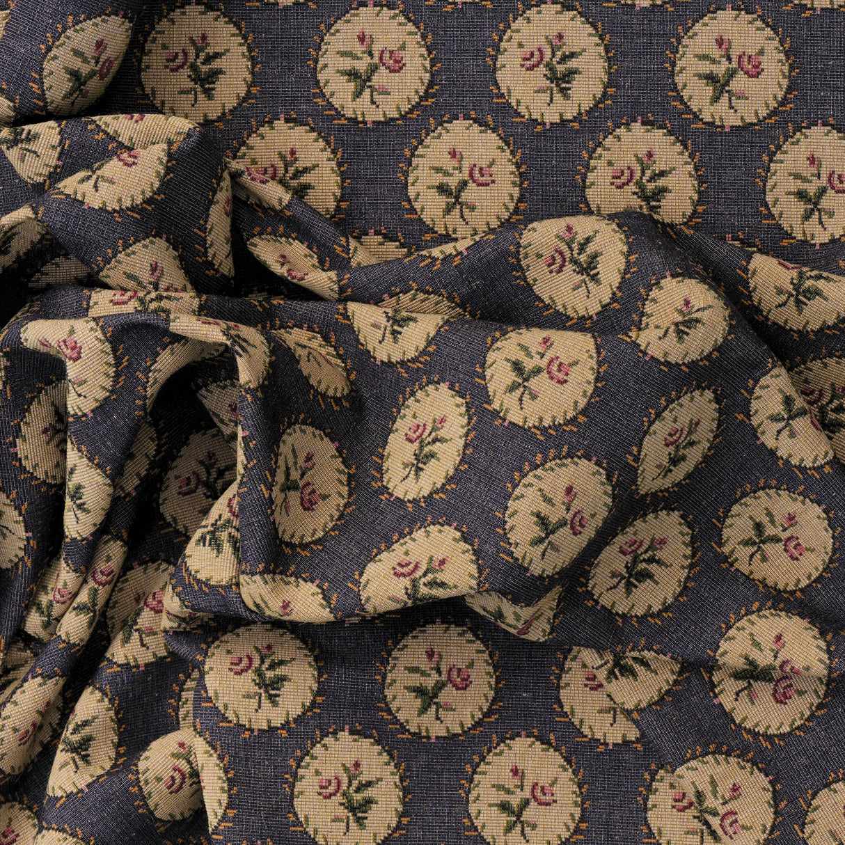 Andrew Martin BOBBIN INDIGO Upholstery Fabric