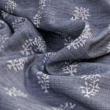 Andrew Martin THYME LINEN ON IRIS Fabric