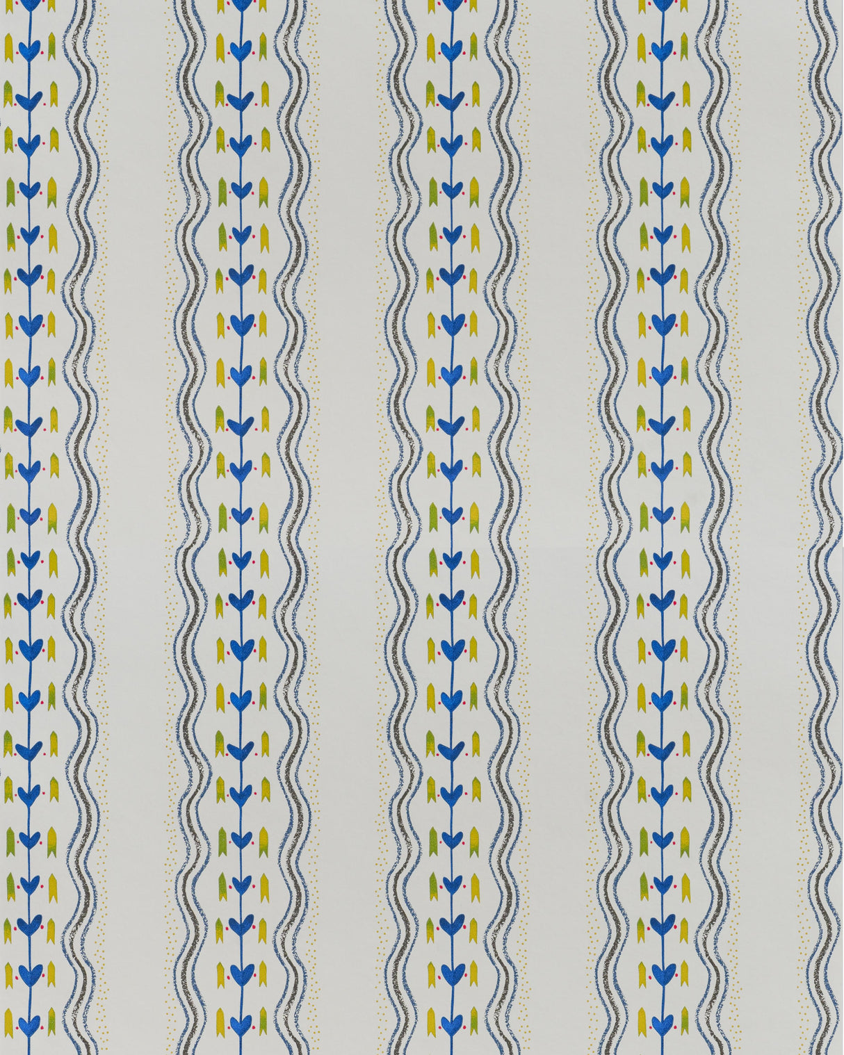 Andrew Martin HEARTY WP PERIWINKLE Wallpaper