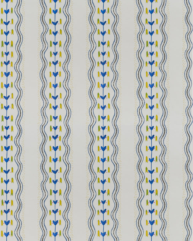 Andrew Martin HEARTY WP PERIWINKLE Wallpaper