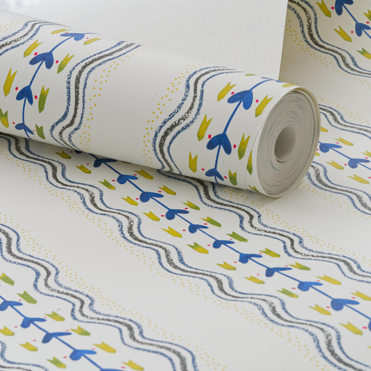 Andrew Martin HEARTY WP PERIWINKLE Wallpaper