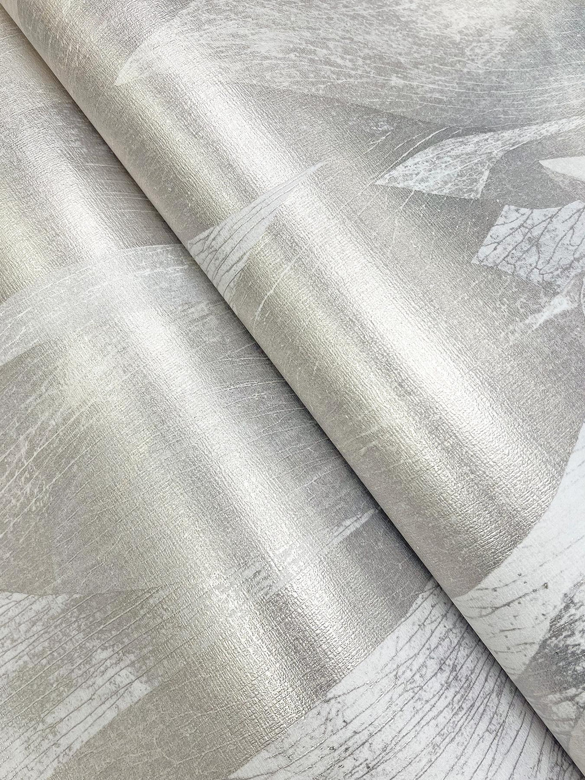 Candice Olson Shimmering Canopy Light Grey Botanical Wallpaper
