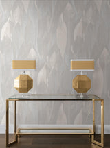 Candice Olson Shimmering Canopy Light Grey Botanical Wallpaper