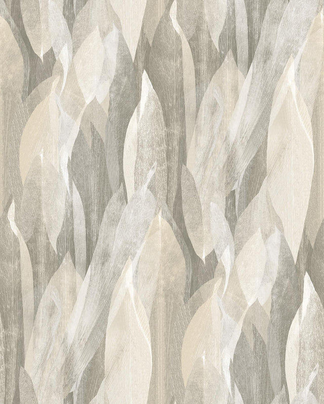 Candice Olson Shimmering Canopy Neutral Botanical Wallpaper