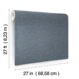 Candice Olson Tide Water Dark Blue Textured Wallpaper