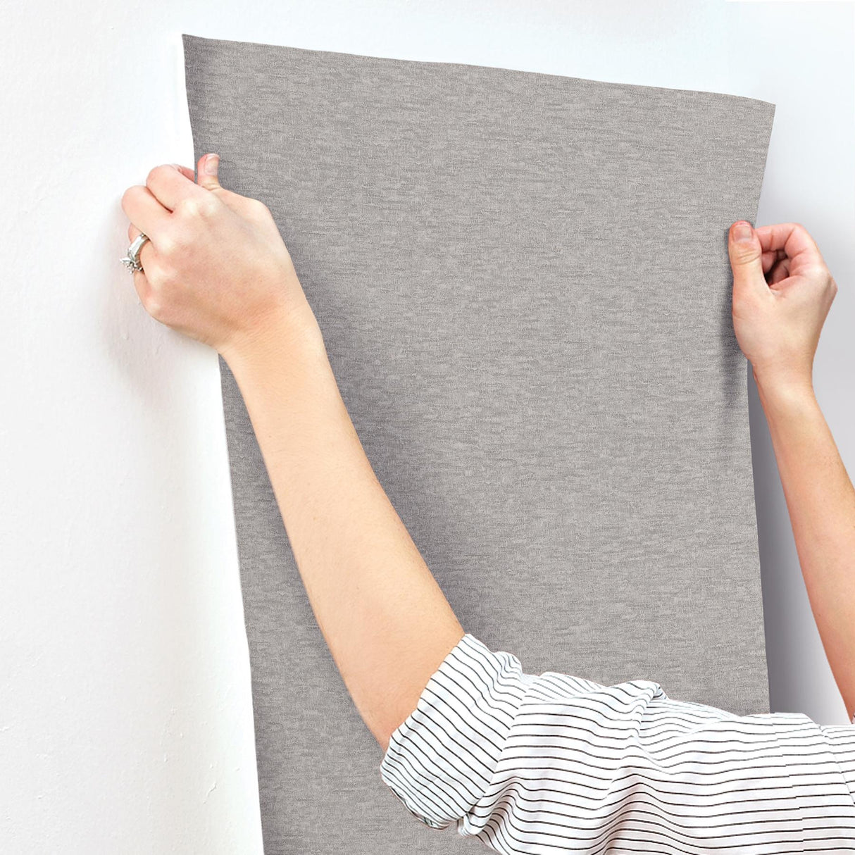Candice Olson Tide Water Grey Textured Wallpaper