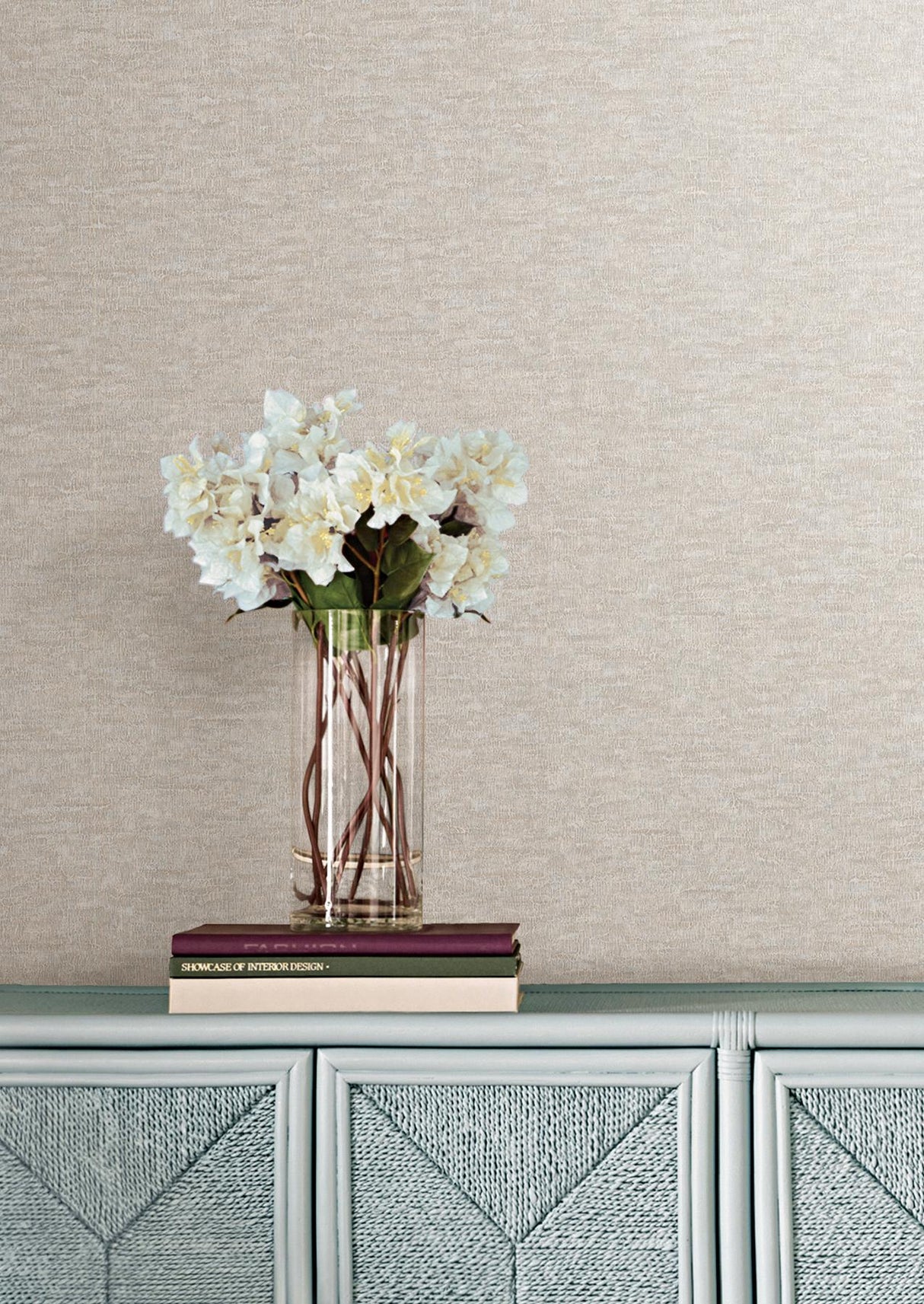 Candice Olson Tide Water Taupe Textured Wallpaper