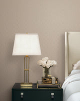 Candice Olson Ripple Effect Light Brown Petite Ogee Wallpaper