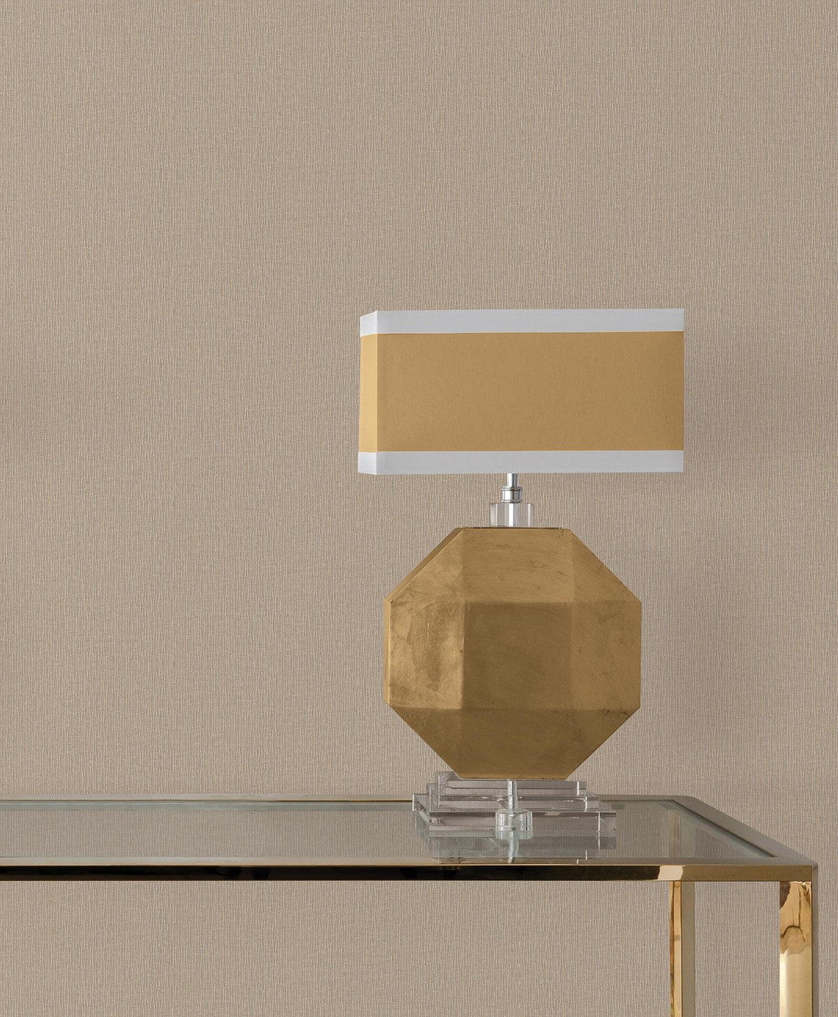 Candice Olson Ripple Effect Light Brown Petite Ogee Wallpaper
