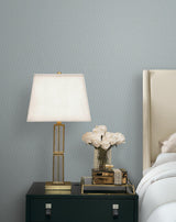 Candice Olson Ripple Effect Light Blue Petite Ogee Wallpaper