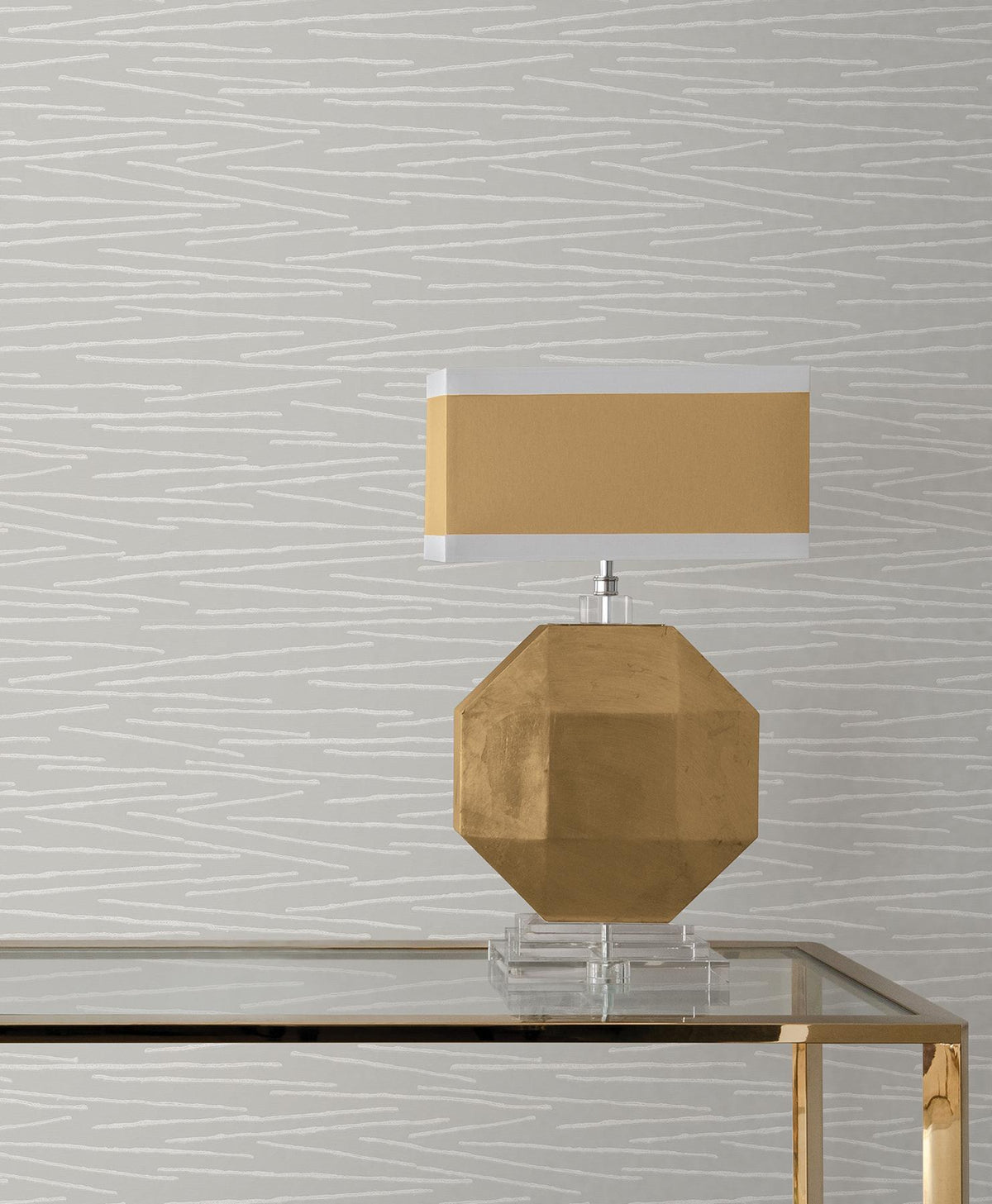 Candice Olson Foundations Grey Striated Wallpaper