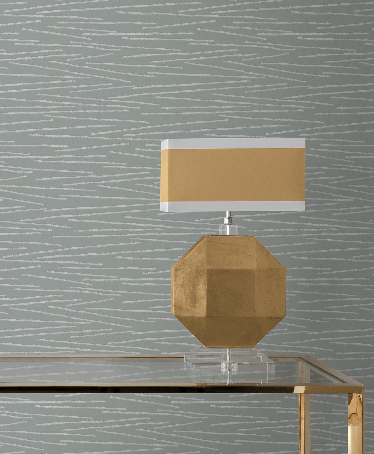 Candice Olson Foundations Light Blue Striated Wallpaper