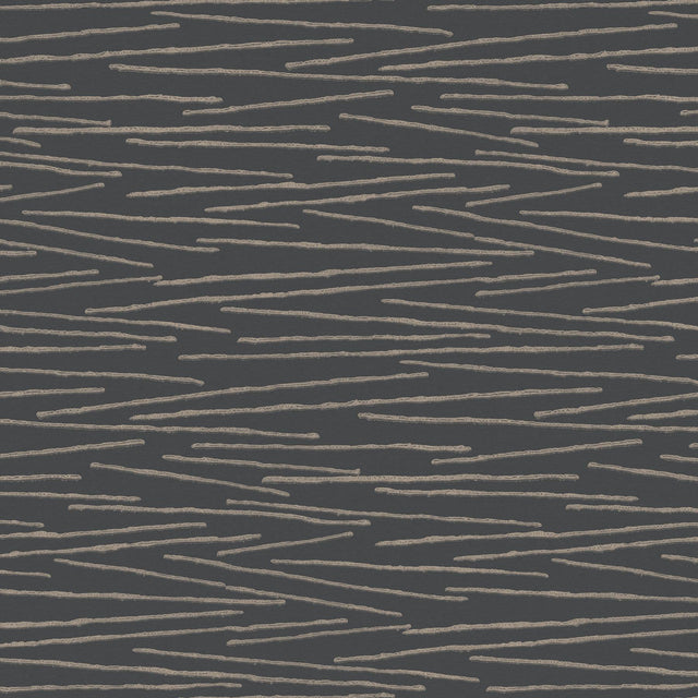 Candice Olson Foundations Charcoal Striated Wallpaper