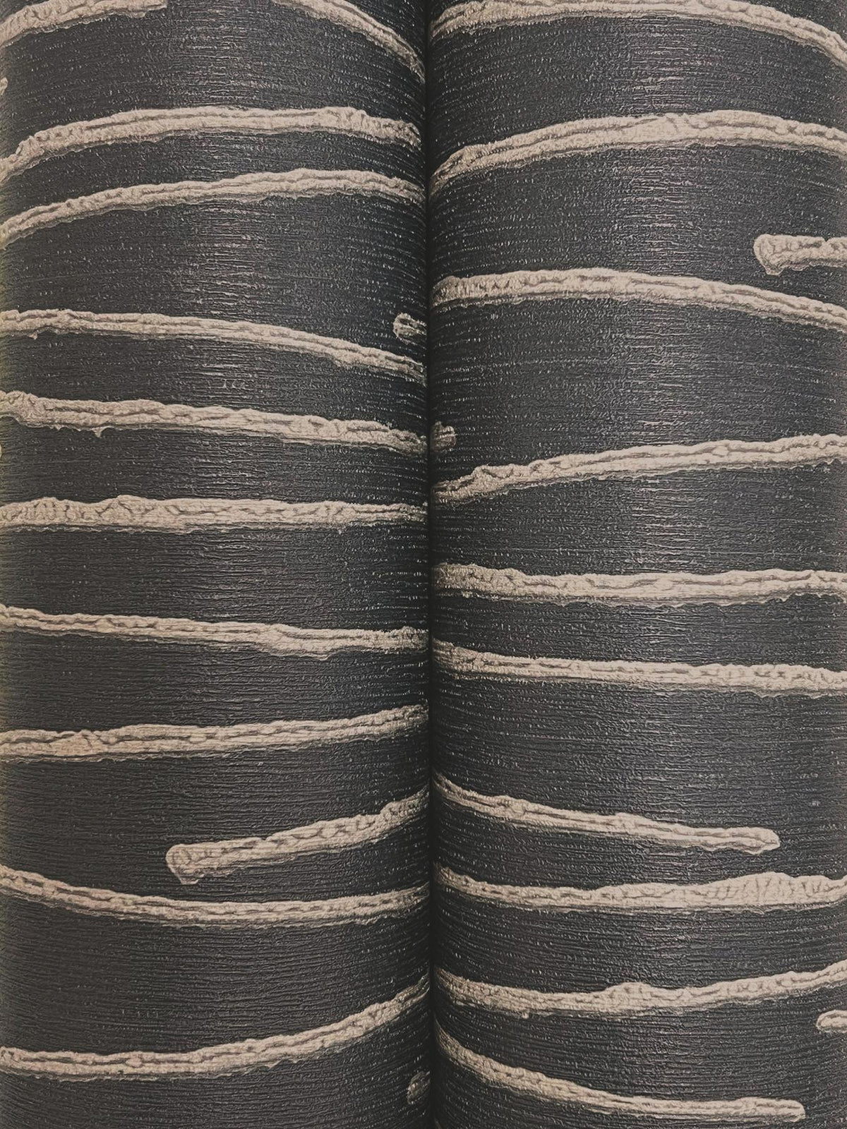 Candice Olson Foundations Charcoal Striated Wallpaper