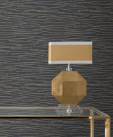 Candice Olson Foundations Charcoal Striated Wallpaper