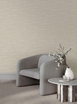 Candice Olson Foundations Neutral Striated Wallpaper