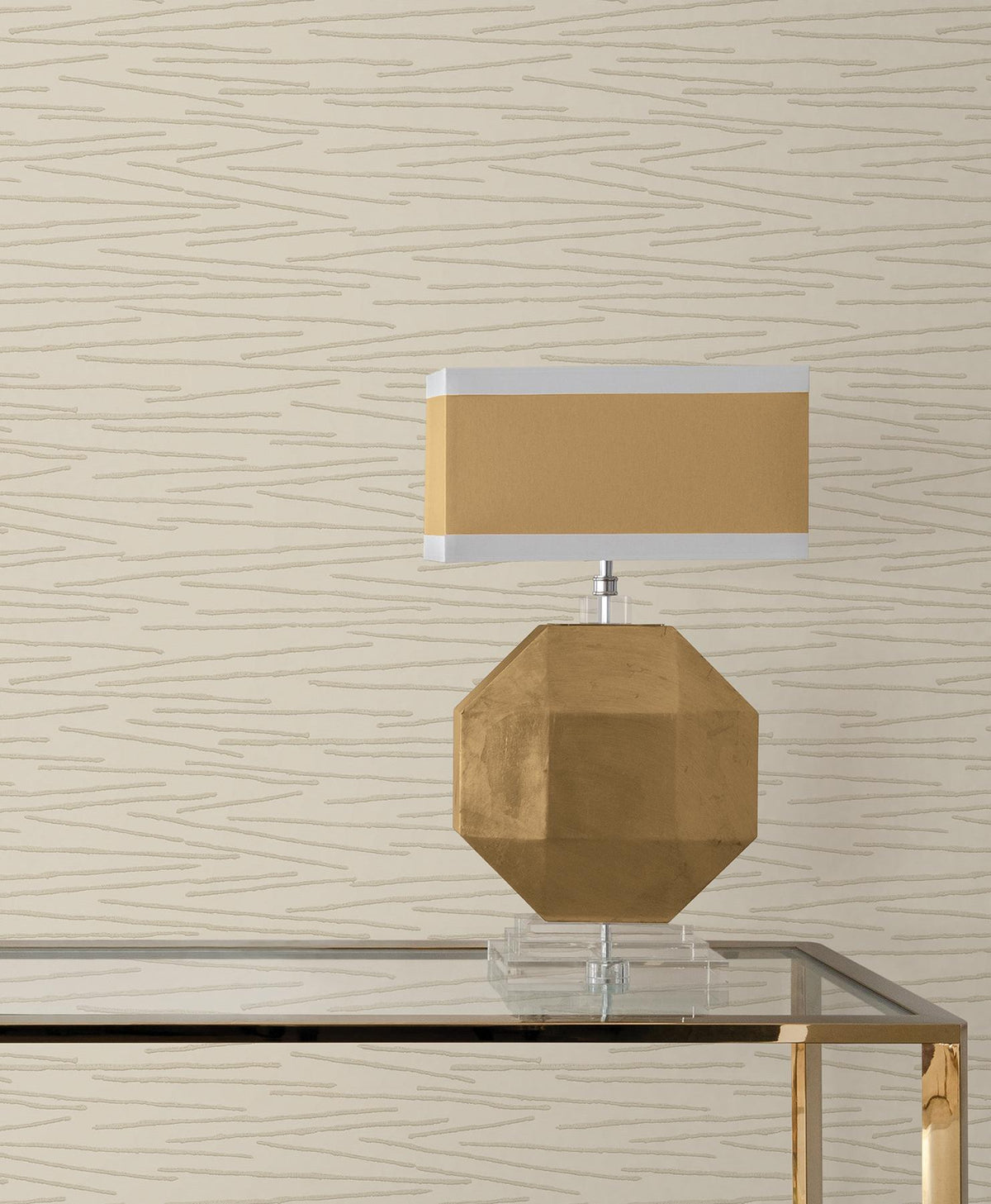 Candice Olson Foundations Neutral Striated Wallpaper