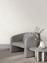 Candice Olson Foundations White Striated Wallpaper