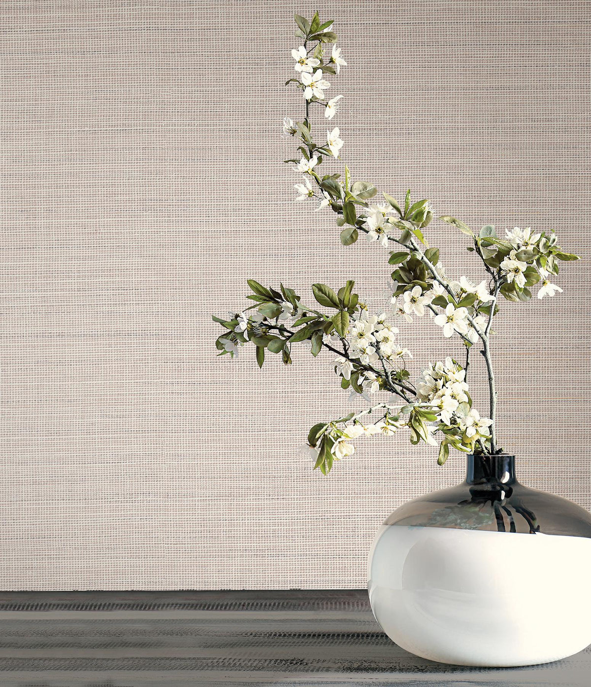 Candice Olson Drift Weave Taupe Textured Wallpaper